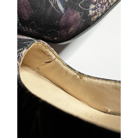 Nine West Women 7M Classic Floral Fabric Pump Stiletto Heels Pointed Toe Slip On - Picture 12 of 12
